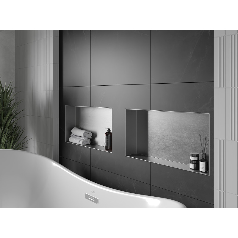 Mexen X-Wall-NR fülke nélküli polc 60 x 30 cm, inox - 1911603010