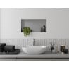 Mexen X-Wall-NR süllyesztett polc perem nélkül 60 x 30 cm, inox - 1911603010