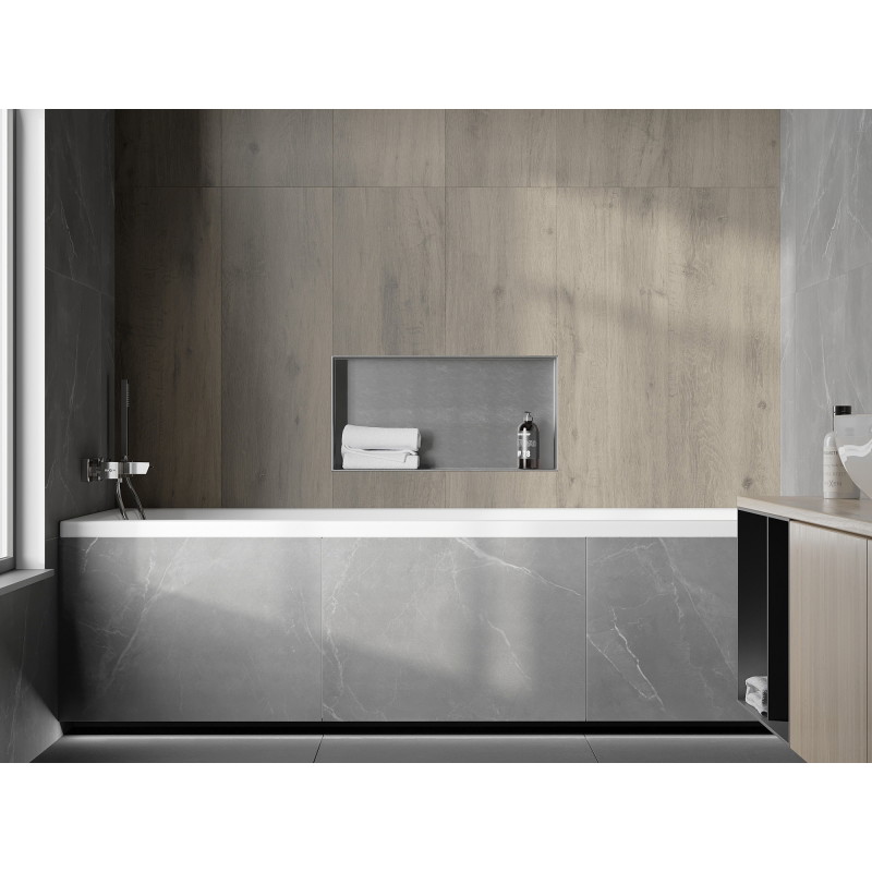 Mexen X-Wall-NR raft de nișă fără flanșă 60 x 30 cm, inox - 1911603010
