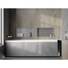 Mexen X-Wall-NR raft încastrat fără flanșă 60 x 30 cm, inox - 1911603010