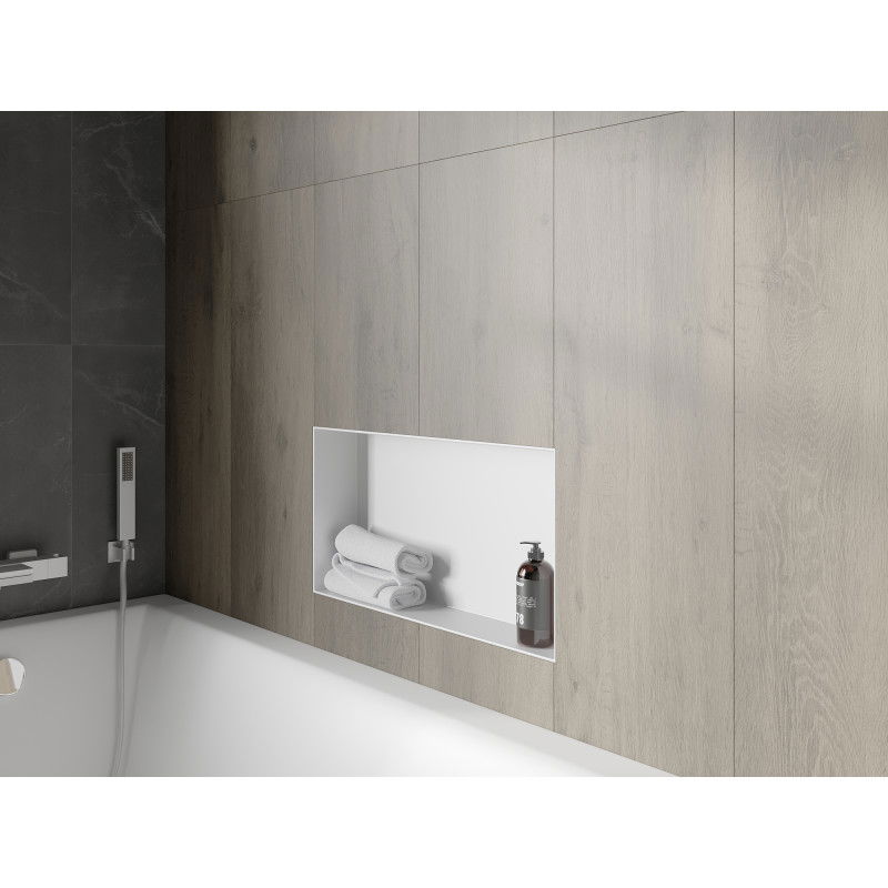 Mexen X-Wall-NR fali polc perem nélküli 60 x 30 cm, fehér - 1921603010