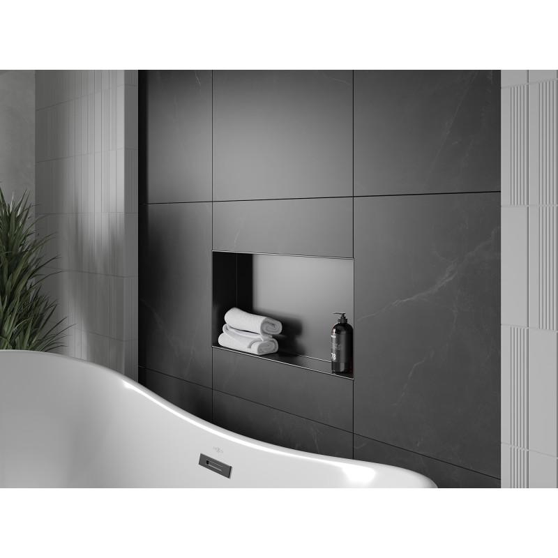 Mexen X-Wall-NR raft fără flanșă 60 x 30 cm, negru - 1971603010