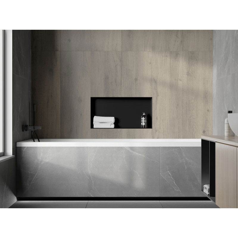 Mexen X-Wall-NR raft încastrat fără flanșă 60 x 30 cm, negru - 1971603010