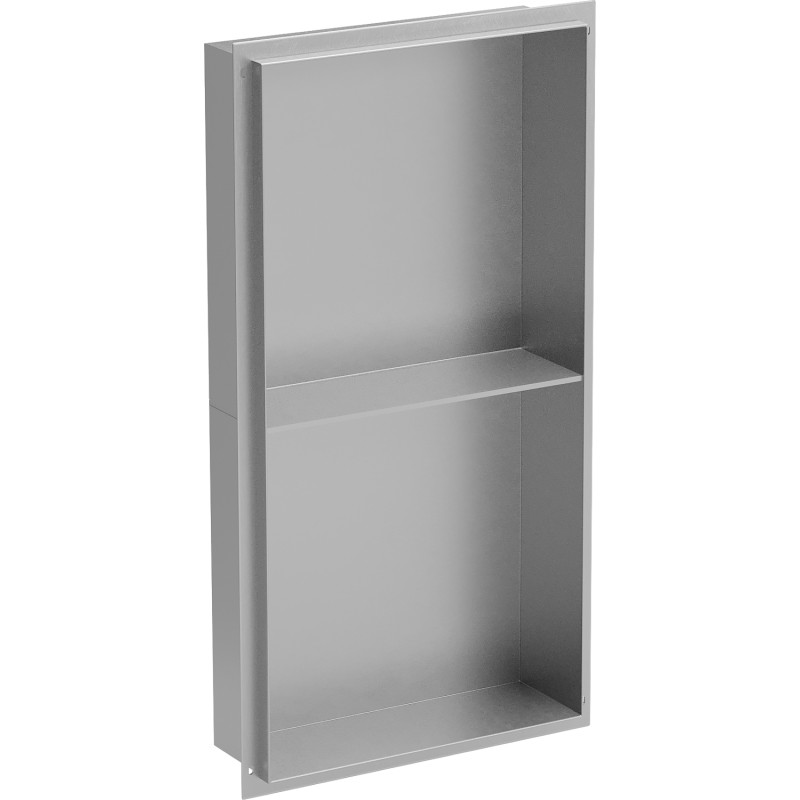 Mexen X-Wall-NR perem nélküli beépítési polc, 60 x 30 cm, inox - 1911603010S