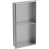 Mexen X-Wall-NR falc nélküli beépített polc 60 x 30 cm, inox - 1911603010S