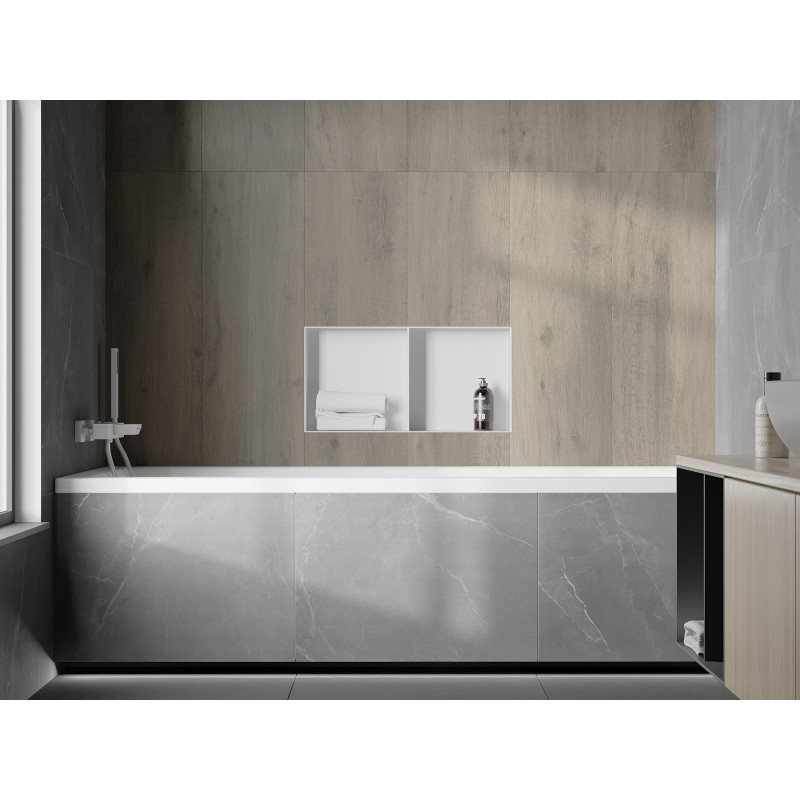 Mexen X-Wall-NR raft încastrat fără flanșă cu raft 60 x 30 cm, alb - 1921603010S