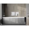 Mexen X-Wall-NR raft încastrat fără colțar cu raft 60 x 30 cm, alb - 1921603010S