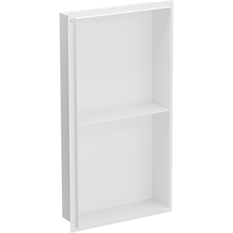 Mexen X-Wall-NR raft încastrat fără flanșă cu poliță 60 x 30 cm, alb - 1921603010S