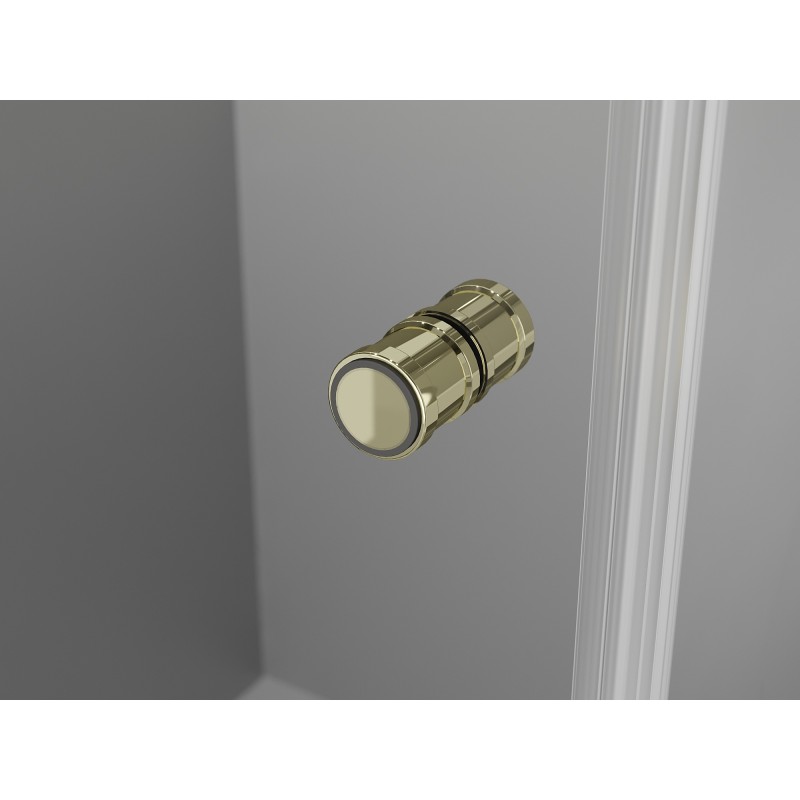 Mexen Mist-F ușă de duș pliabilă dreaptă 80 cm, transparentă, aurie - 8A6-080-000-50-00-P