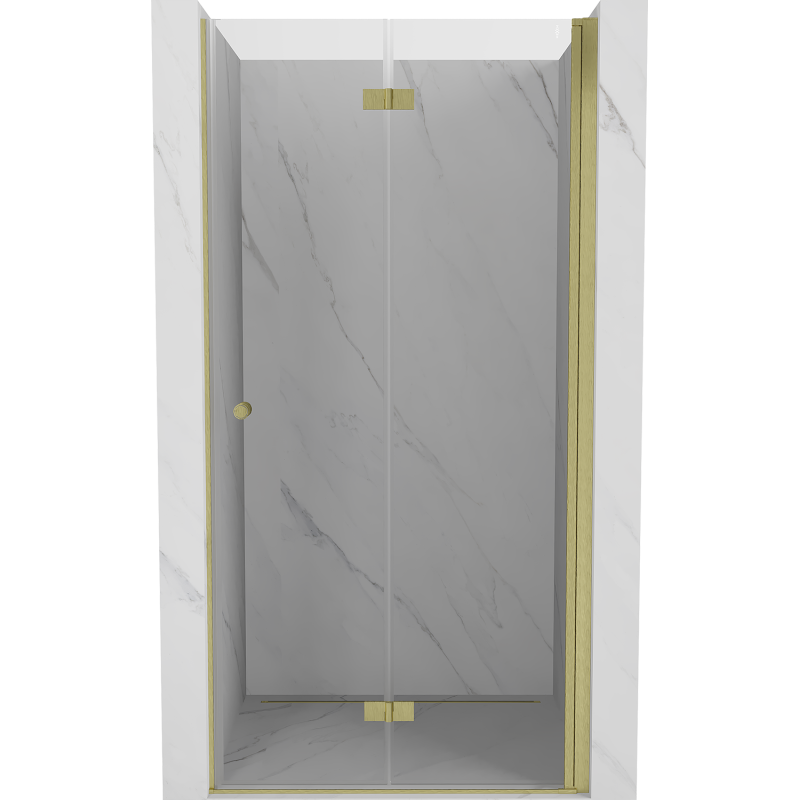 Mexen Mist-F uși de duș pliante dreapta 95 cm, transparent, auriu - 8A6-095-000-50-00-P