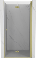 Mexen Mist-F uși de duș pliante dreapta 95 cm, transparent, auriu - 8A6-095-000-50-00-P