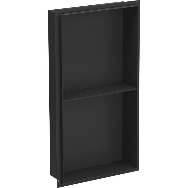 Mexen X-Wall-NR raft incastrat fără flanșă cu poliță 60 x 30 cm, negru - 1971603010S