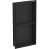 Mexen X-Wall-NR raft incastrat fără flanșă cu poliță 60 x 30 cm, negru - 1971603010S