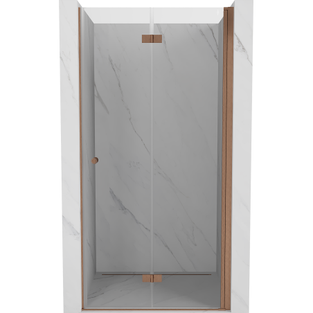 Mexen Mist-F ușă de duș pliabilă dreapta 110 cm, transparentă, cupru periat - 8A6-110-000-65-00-P