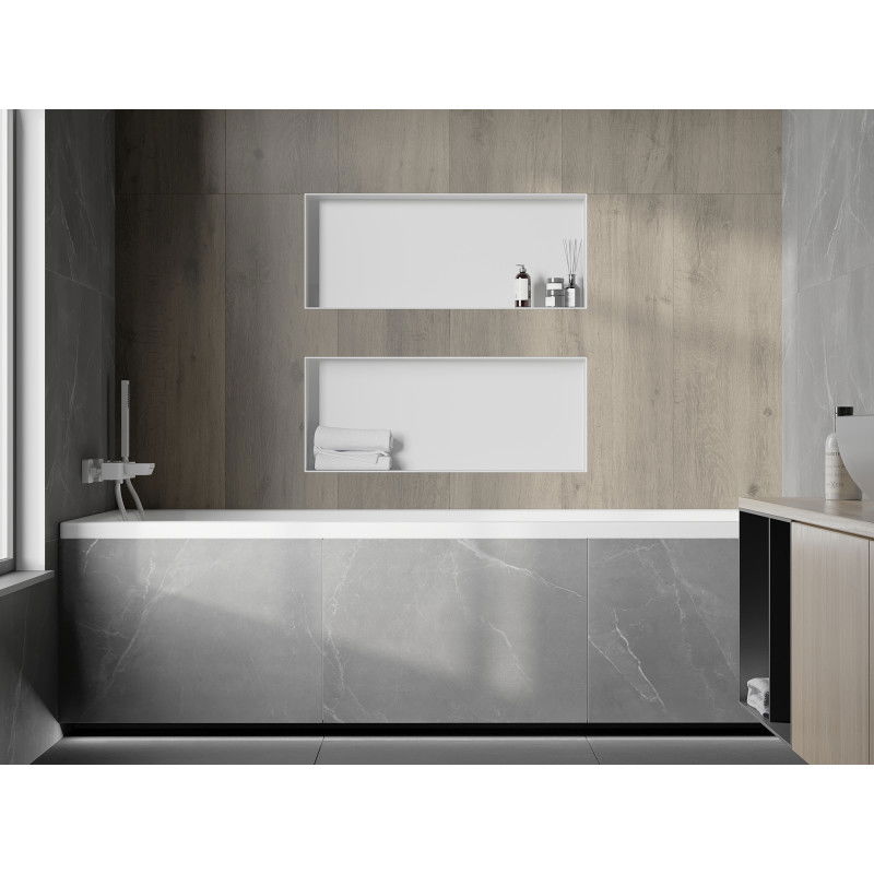 Mexen X-Wall-NR raft încastrat fără flanșă 75 x 30 cm, alb - 1921753010