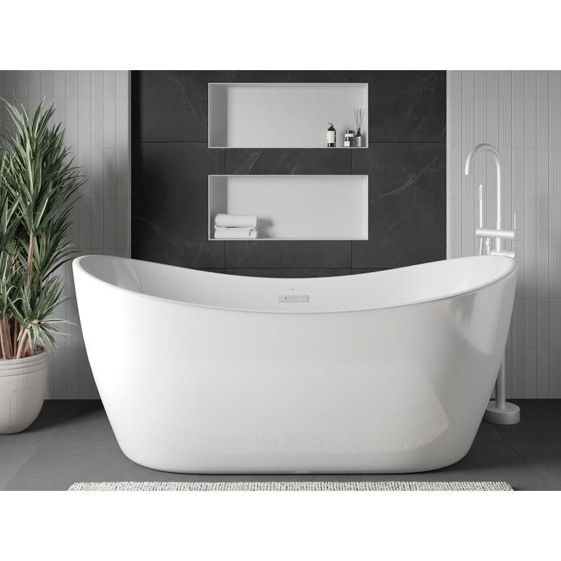 Mexen X-Wall-NR raft încastrat fără flanșă 75 x 30 cm, alb - 1921753010