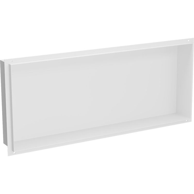 Mexen X-Wall-NR perem nélküli falba süllyesztett polc 75 x 30 cm, Fehér - 1921753010