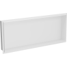 Mexen X-Wall-NR perem nélküli falba süllyesztett polc 75 x 30 cm, Fehér - 1921753010