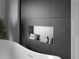 Mexen X-Wall-NR perem nélküli fali polc 75 x 30 cm, inox - 1911753010