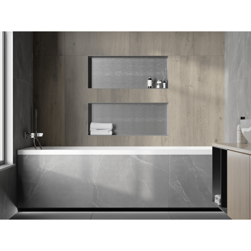 Mexen X-Wall-NR keret nélküli fali polc 75 x 30 cm, inox - 1911753010