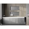 Mexen X-Wall-NR perem nélküli fülke polc 75 x 30 cm, inox - 1911753010