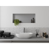 Mexen X-Wall-NR keret nélküli fali polc 75 x 30 cm, inox - 1911753010