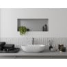 Mexen X-Wall-NR perem nélküli fali polc 75 x 30 cm, inox - 1911753010