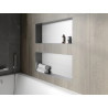 Mexen X-Wall-NR raft nișă fără flanșă 75 x 30 cm, inox - 1911753010