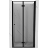 Mexen Mist-F ușă de duș pliabilă dreapta 90 cm, cadru negru, negru - 8A6-090-000-70-70-P