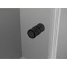 Mexen Mist-F ușă de duș pliabilă dreapta 75 cm, grilă neagră, neagru - 8A6-075-000-70-77-P