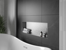 Mexen X-Wall-NR raft încastrat fără brida 90 x 30 cm, inox - 1911903010