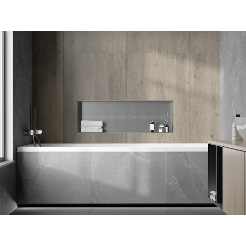 Mexen X-Wall-NR falcos polc perem nélkül 90 x 30 cm, inox - 1911903010