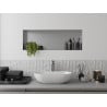 Mexen X-Wall-NR perem nélküli fali polc 90 x 30 cm, inox - 1911903010