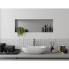 Mexen X-Wall-NR raft încastrat fără margine 90 x 30 cm, inox - 1911903010