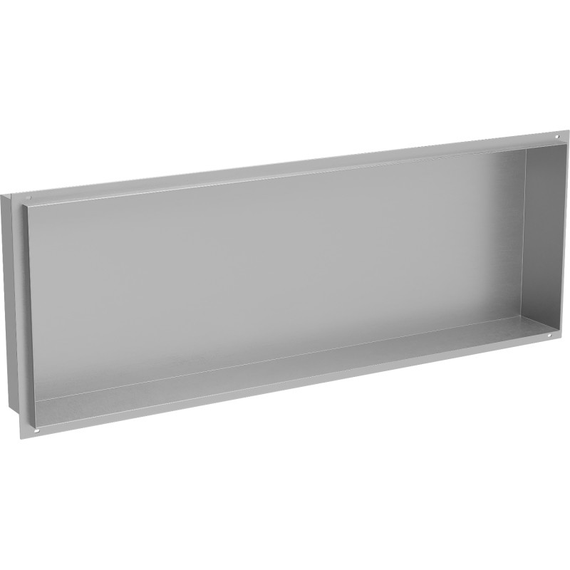 Mexen X-Wall-NR bélelt faliszekrény perem nélkül, 90 x 30 cm, inox - 1911903010