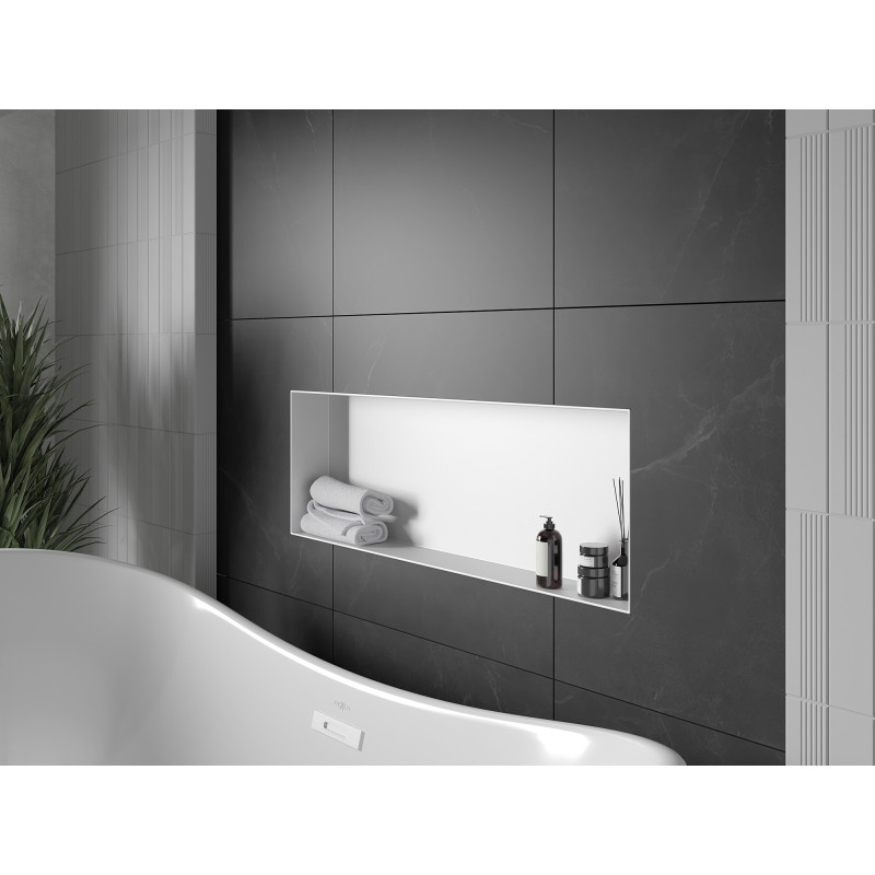 Mexen X-Wall-NR perem nélküli fali polc, 90 x 30 cm, fehér - 1921903010