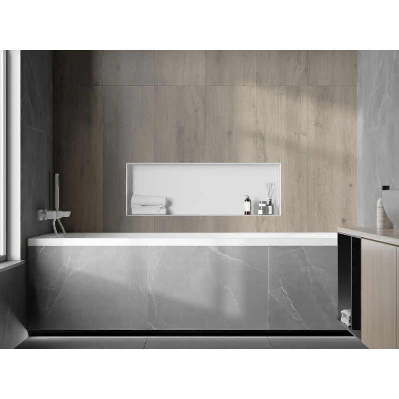 Mexen X-Wall-NR raft încastrat fără flanșă 90 x 30 cm, alb - 1921903010