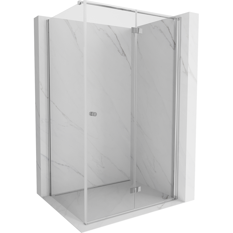 Cabină de duș Mexen Mist-F T pliabilă dreapta 70 x 80 cm, transparent, crom - 8A6T-070-080-01-00-P