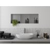 Mexen X-Wall-NR raft încastrat fără ramă cu poliță 90 x 30 cm, inox - 1911903010S