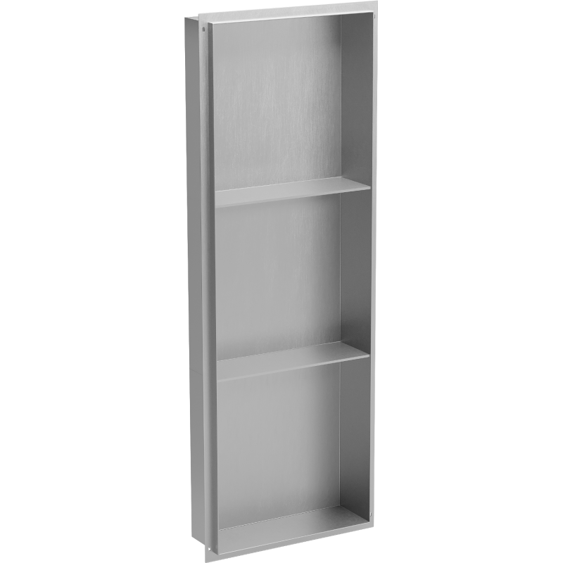 Mexen X-Wall-NR raft încastrat fără ramă cu poliță 90 x 30 cm, inox - 1911903010S