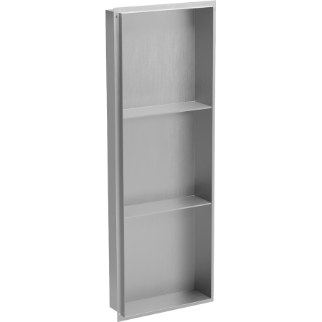 Mexen X-Wall-NR perem nélküli, polcos, falba süllyesztett polc 90 x 30 cm, inox - 1911903010S