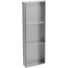 Mexen X-Wall-NR perem nélküli, polcos, falba süllyesztett polc 90 x 30 cm, inox - 1911903010S