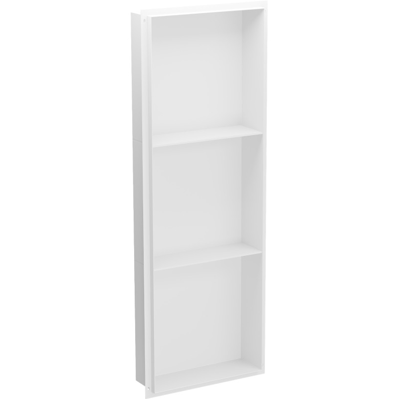 Mexen X-Wall-NR raft de nișă fără flanșă cu etajeră 90 x 30 cm, alb - 1921903010S