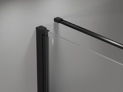 Mexen Mist-F cabină de duș pliabilă dreapta 90 x 90 cm, ramă neagră, negru - 8A6T-090-090-70-70-P