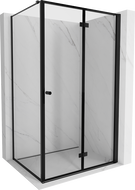 Cabină de duș pliată dreaptă Mexen Mist-F T 120 x 90 cm, ramă neagră, neagră - 8A6T-120-090-70-70-P