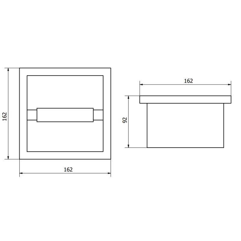 Mexen X-Wall-P suport pentru hârtie igienică, inox - 1913
