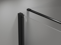 Mexen Mist-F cabină de duș pliabilă dreapta 100 x 100 cm, cadru negru, negru - 8A6T-100-100-70-70-P