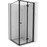 Mexen Mist-F összecsukható zuhanykabin jobb 120 x 110 cm, fekete keret, fekete - 8A6T-120-110-70-70-P - 8A6T-120-120-70-70-P