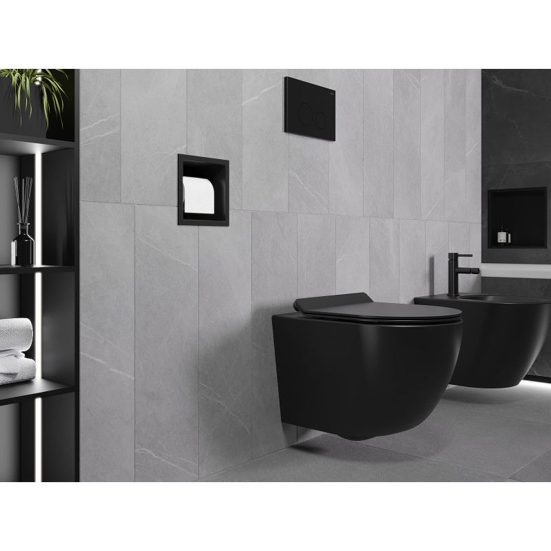 Mexen X-Wall-P WC-papír tartó, fekete - 1973