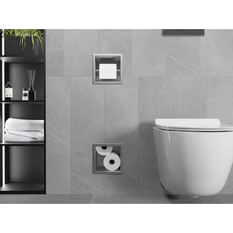 Mexen X-Wall-BP WC-papírtartó magazinnal, inox - 1914